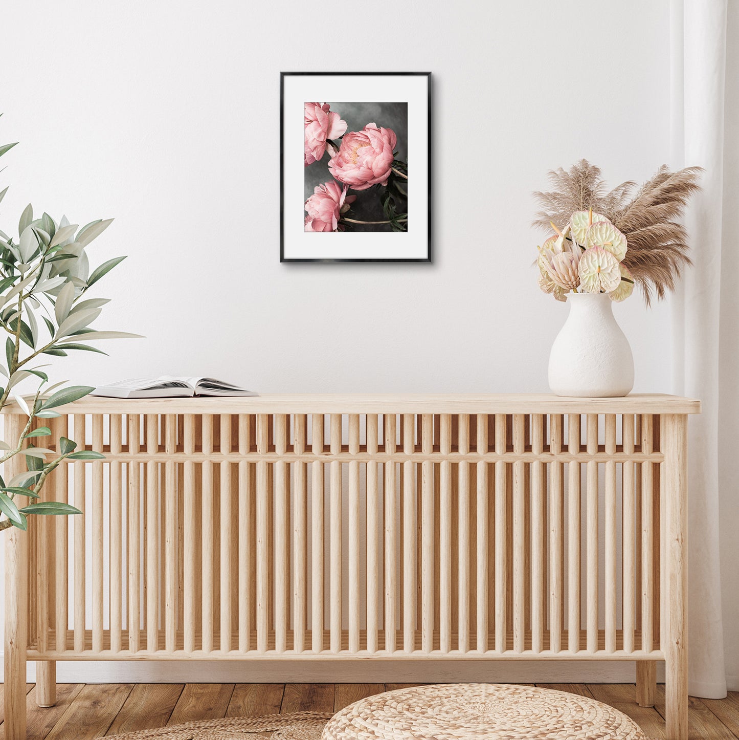 Aluminum Picture Frame | With Mat | Modern Metal Finish | Wall Art Decor Display