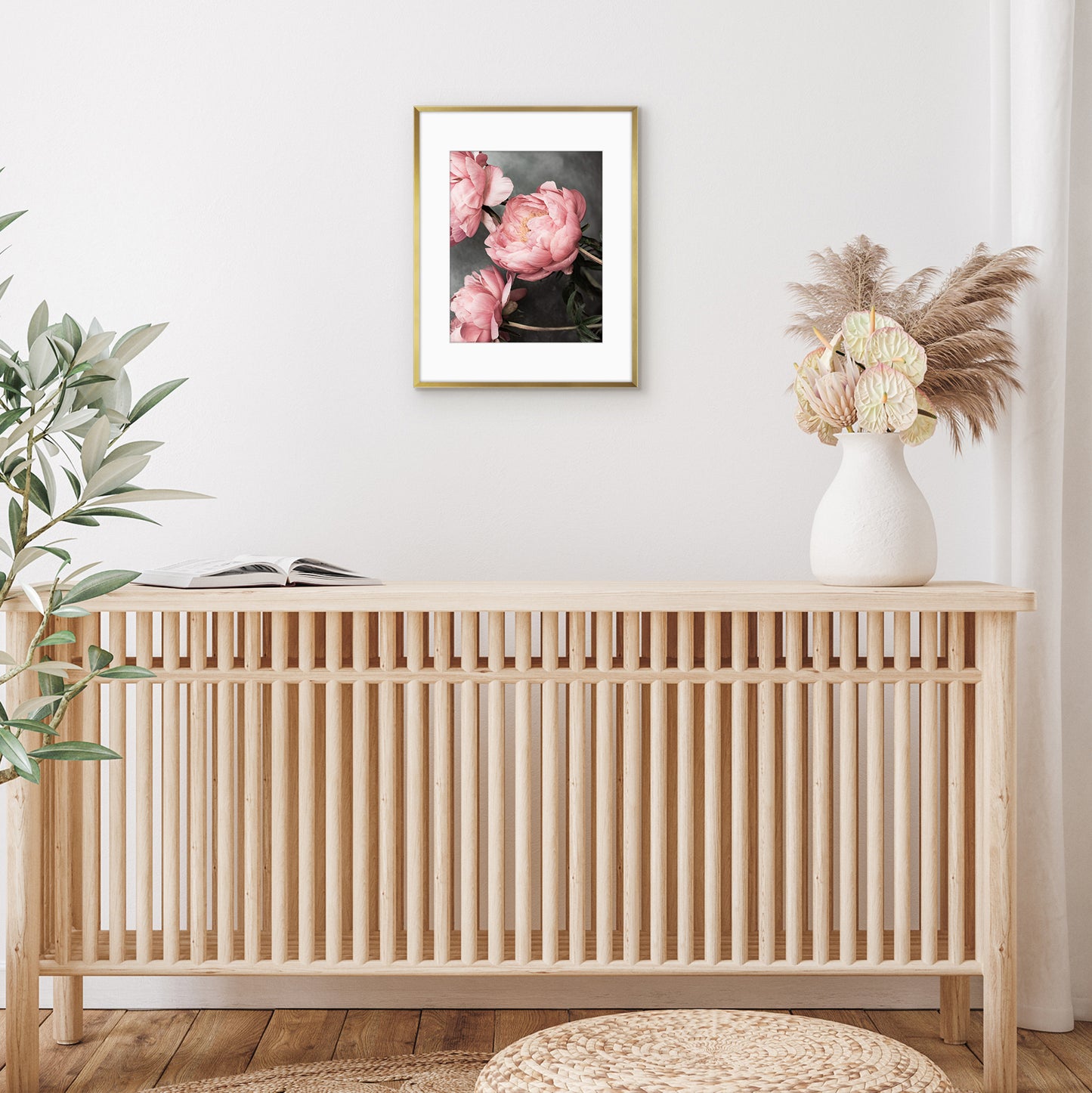Aluminum Picture Frame | With Mat | Modern Metal Finish | Wall Art Decor Display