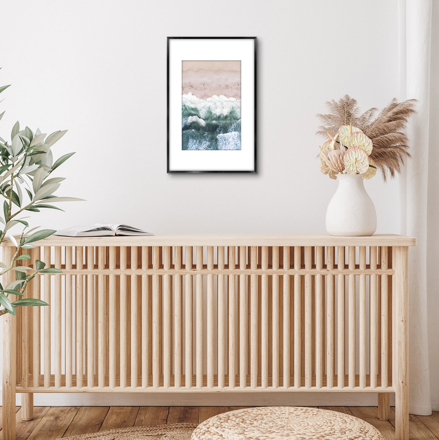 Aluminum Picture Frame | With Mat | Modern Metal Finish | Wall Art Decor Display