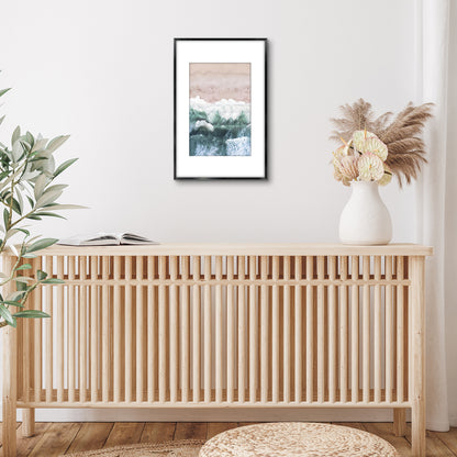 Aluminum Picture Frame | With Mat | Modern Metal Finish | Wall Art Decor Display