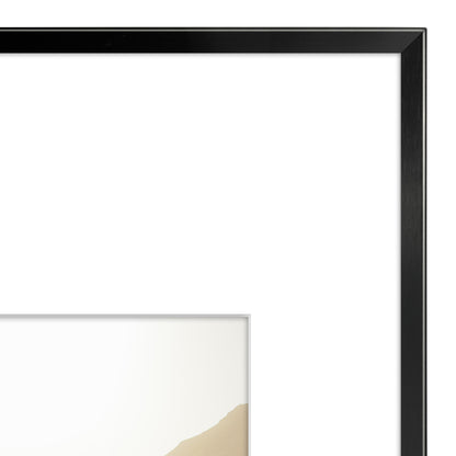 Aluminum Picture Frame | With Mat | Modern Metal Finish | Wall Art Decor Display