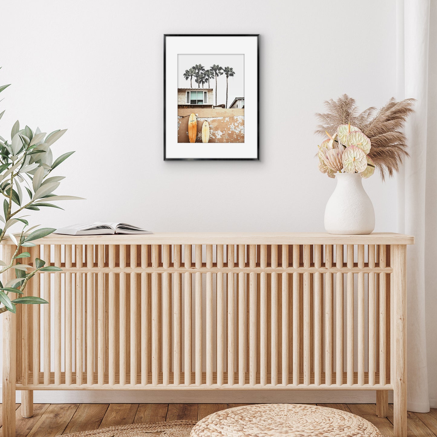 Aluminum Picture Frame | With Mat | Modern Metal Finish | Wall Art Decor Display