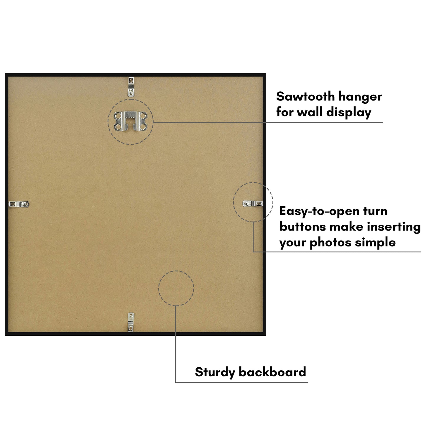 Vinyl Album Frame 2 Pack | Record Cover Display | Protective Wall Decor Frame