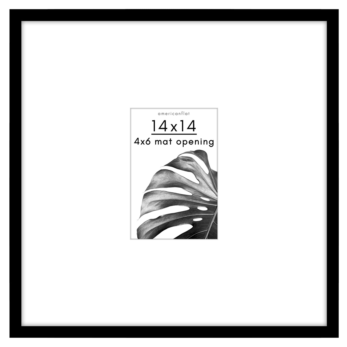 Picture Frame | Decorative Thin Border | Oversized Mat | Shatter-Resistant Glass
