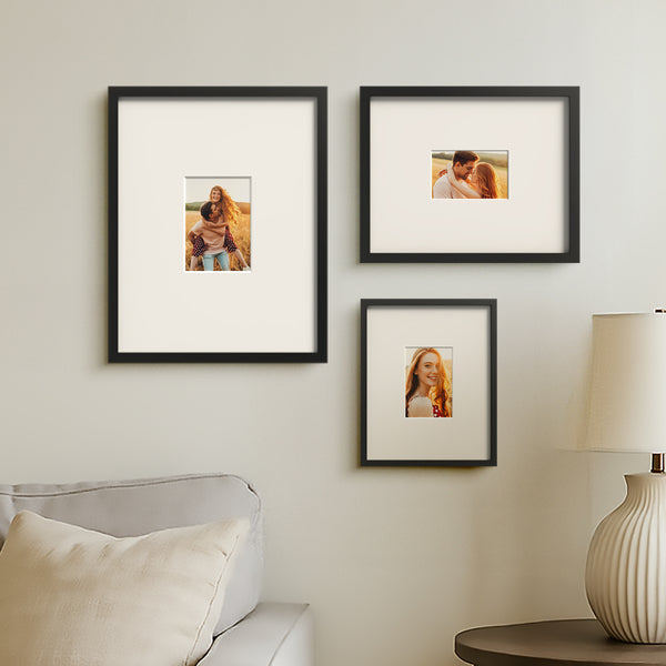 Americanflat Set of 3 Picture Frames  | Gallery Wall Frame Set | Black