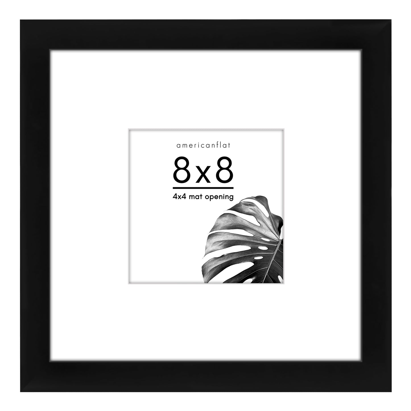 Picture Frame | With Mat | Engineered Wood | Shatter-Resistant Glass | Wall Art