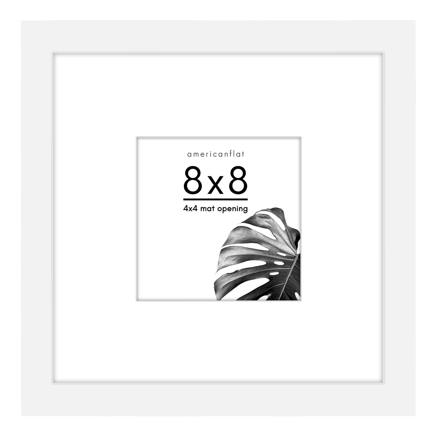 Picture Frame | With Mat | Engineered Wood | Shatter-Resistant Glass | Wall Art