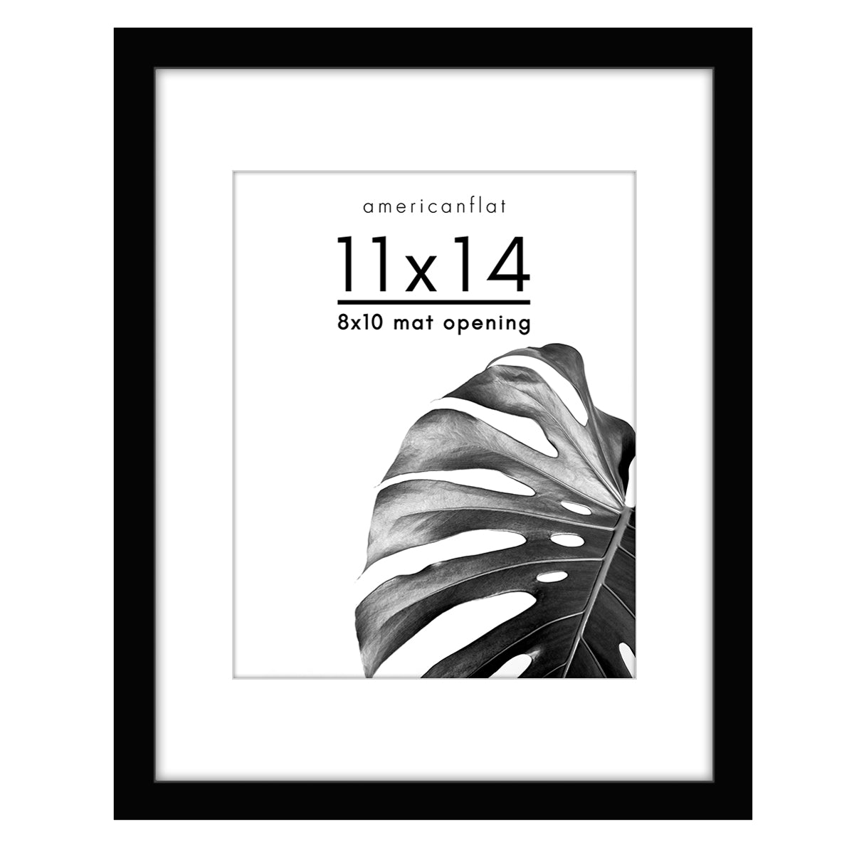 Picture Frame | With Mat | Engineered Wood | Shatter-Resistant Glass | Wall Art
