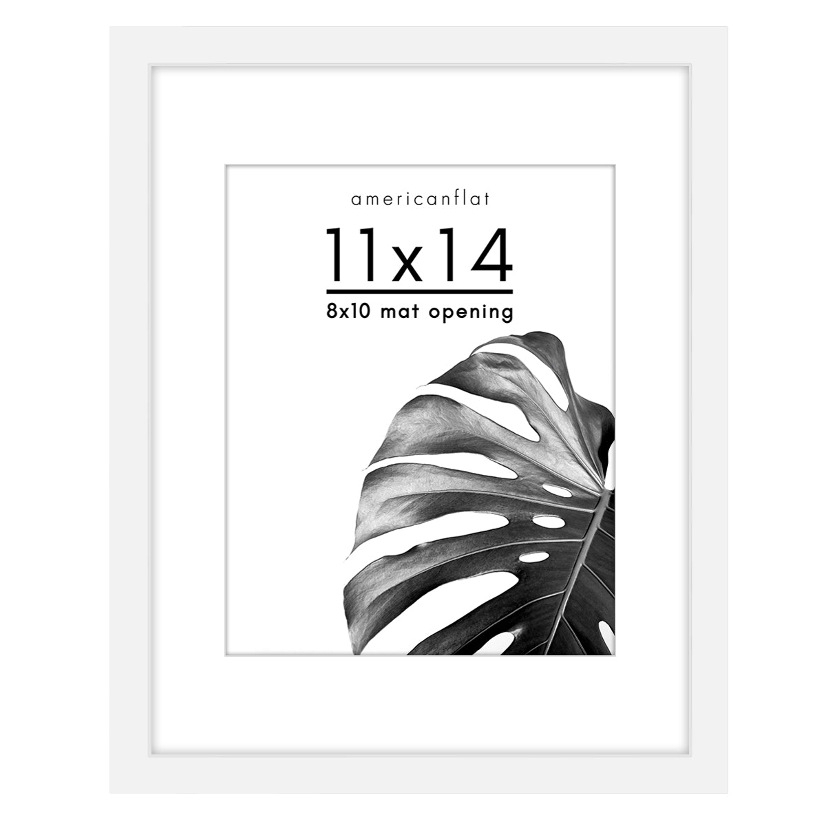 Picture Frame | With Mat | Engineered Wood | Shatter-Resistant Glass | Wall Art