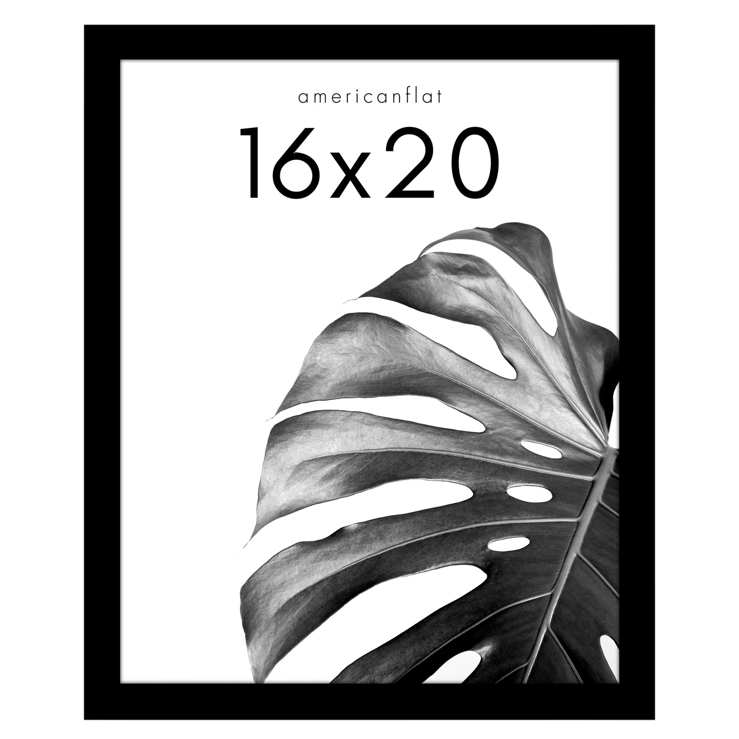 Poster Frame with Wood | Art Print Display | Shatter Resistant Plexiglass Decor