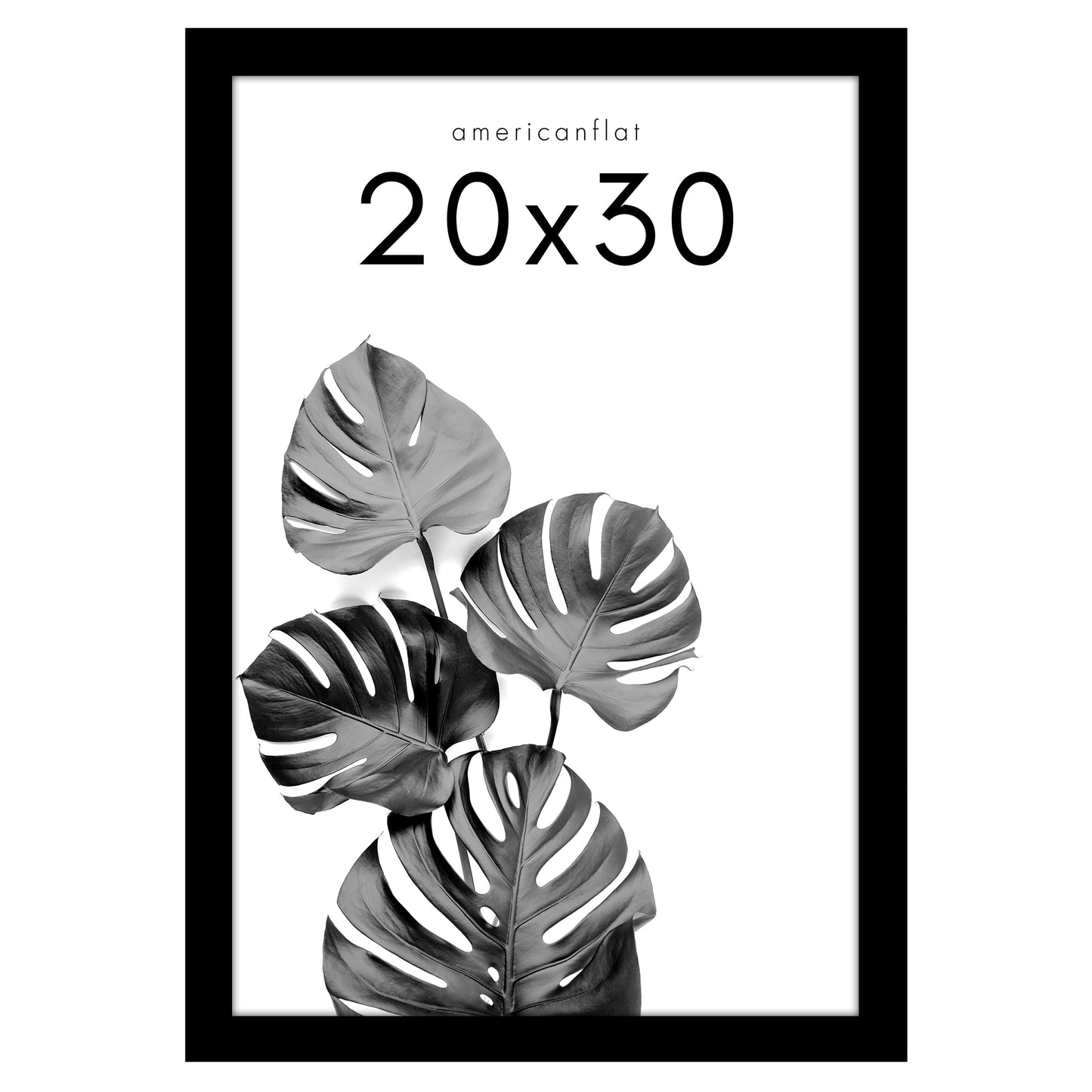 Poster Frame with Wood | Art Print Display | Shatter Resistant Plexiglass Decor