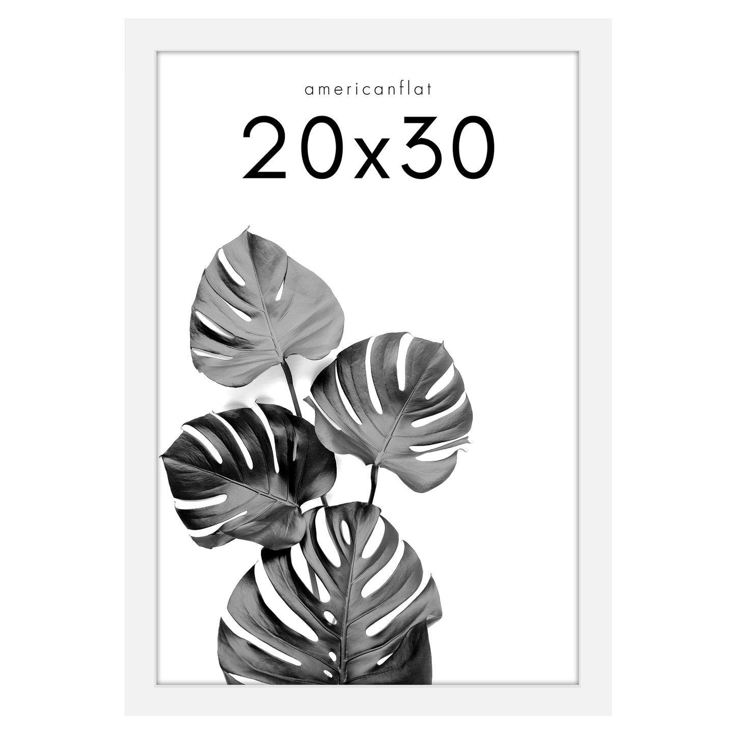 Poster Frame with Wood | Art Print Display | Shatter Resistant Plexiglass Decor