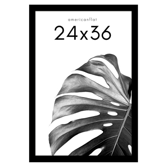 Poster Frame in Wood with Shatter Resistant Plexiglass - Poster Frame - Americanflat