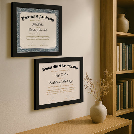 Americanflat Diploma Frame | Set of 2 | Shatter-Resistant Glass