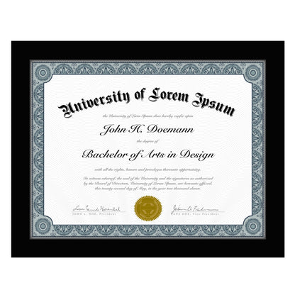 Americanflat 8.5x11 Diploma Frame - Document Frame with Shatter-Resistant Glass and Engineered Wood - Certificate Frame for Tabletop and Wall