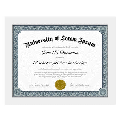 Americanflat 8.5x11 Diploma Frame - Document Frame with Shatter-Resistant Glass and Engineered Wood - Certificate Frame for Tabletop and Wall