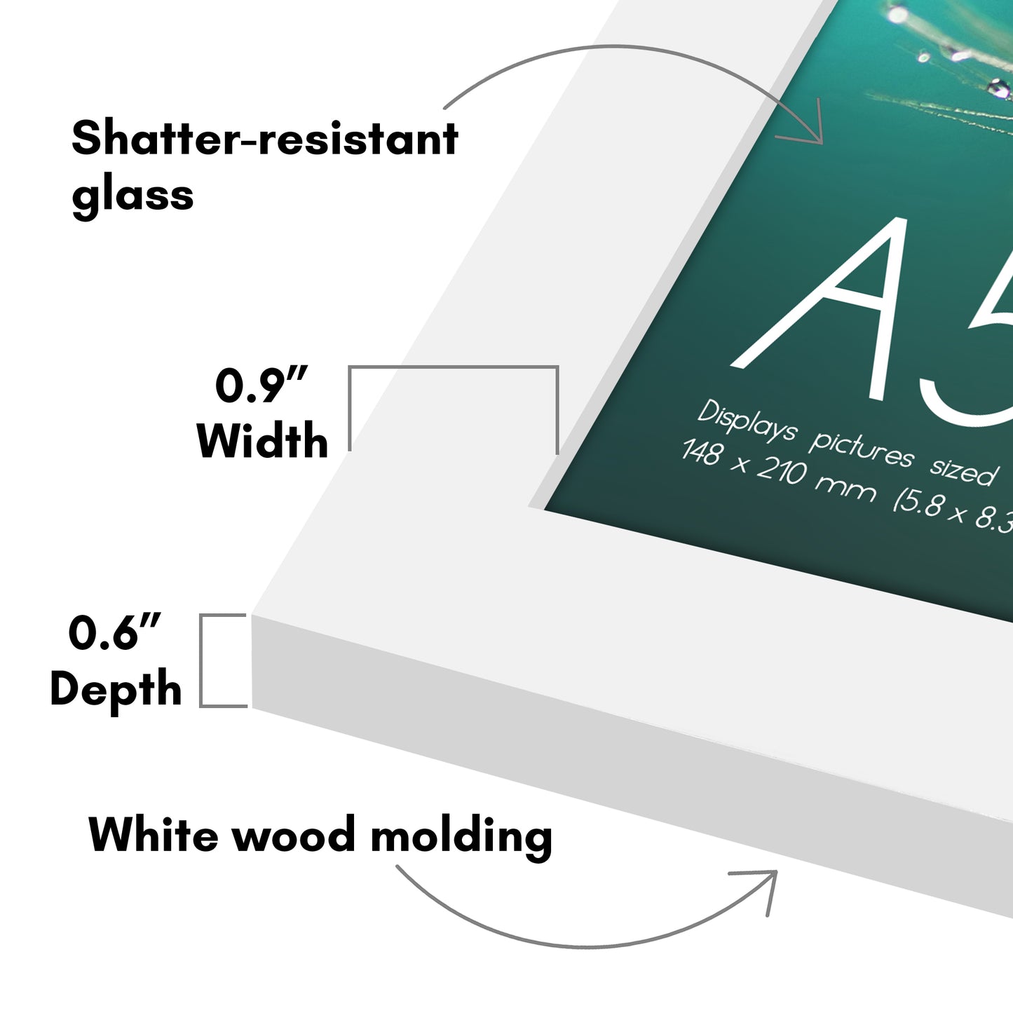 Picture Frame | Poster Frame | Wall Decor | For Photos Documents and Artwork