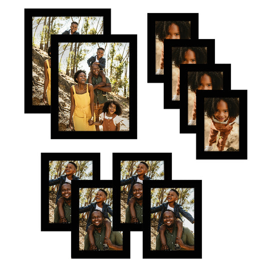 10 Piece Gallery Wall Picture Frame Set | Choose Your Color