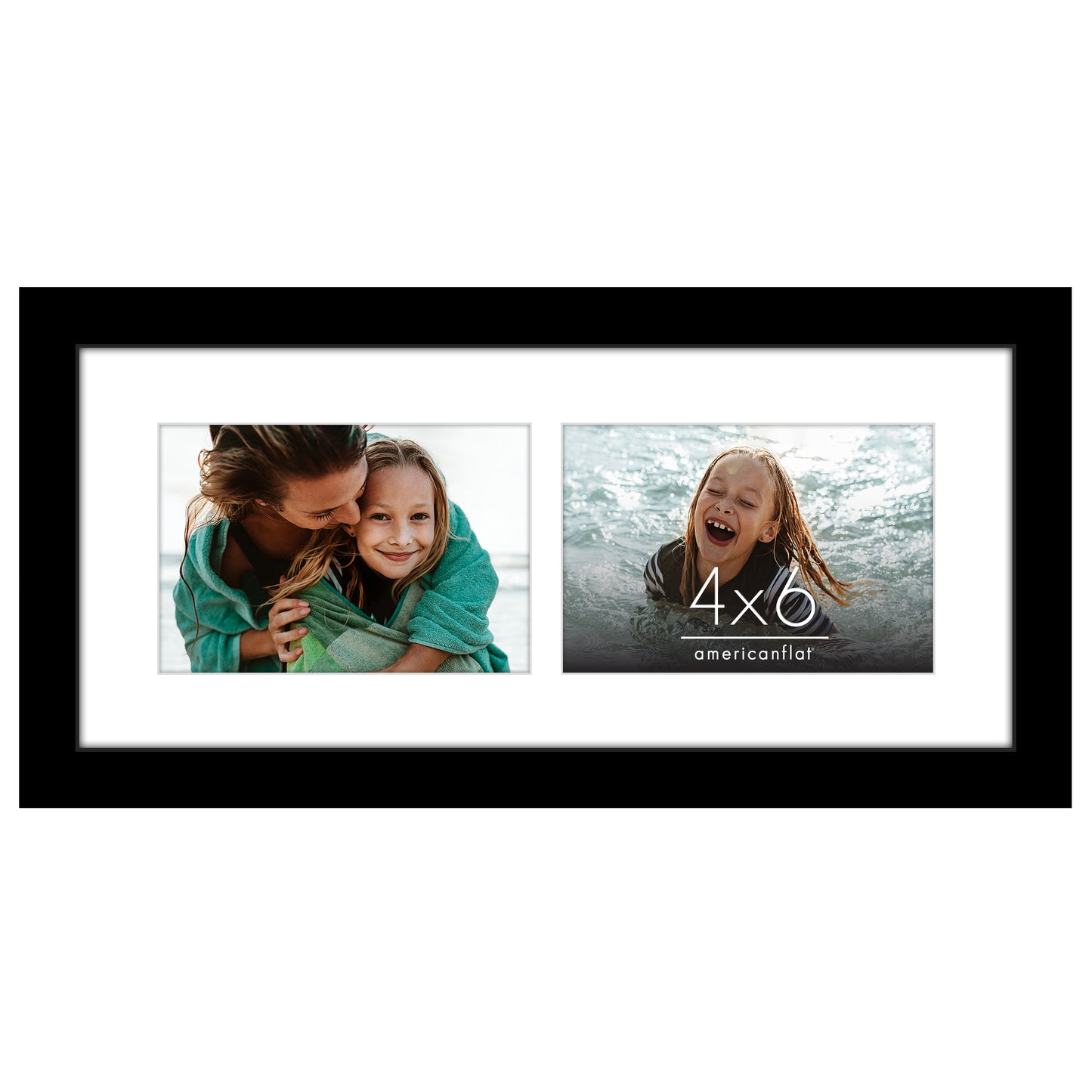 Collage Picture Frame | Multi-Photo Display | With Removable Mat | Wall Decor