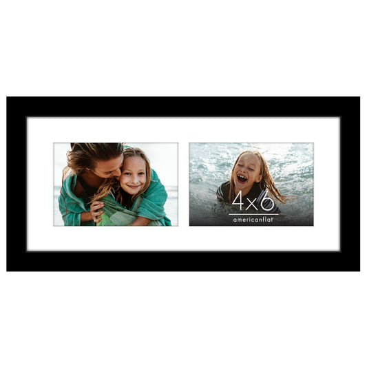 Collage Picture Frame | Multi-Photo Display | With Removable Mat | Wall Decor