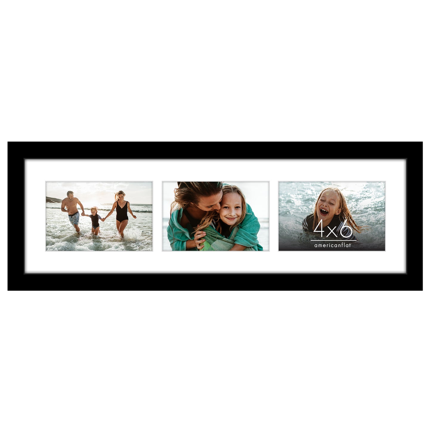 Collage Picture Frame | Multi-Photo Display | With Removable Mat | Wall Decor