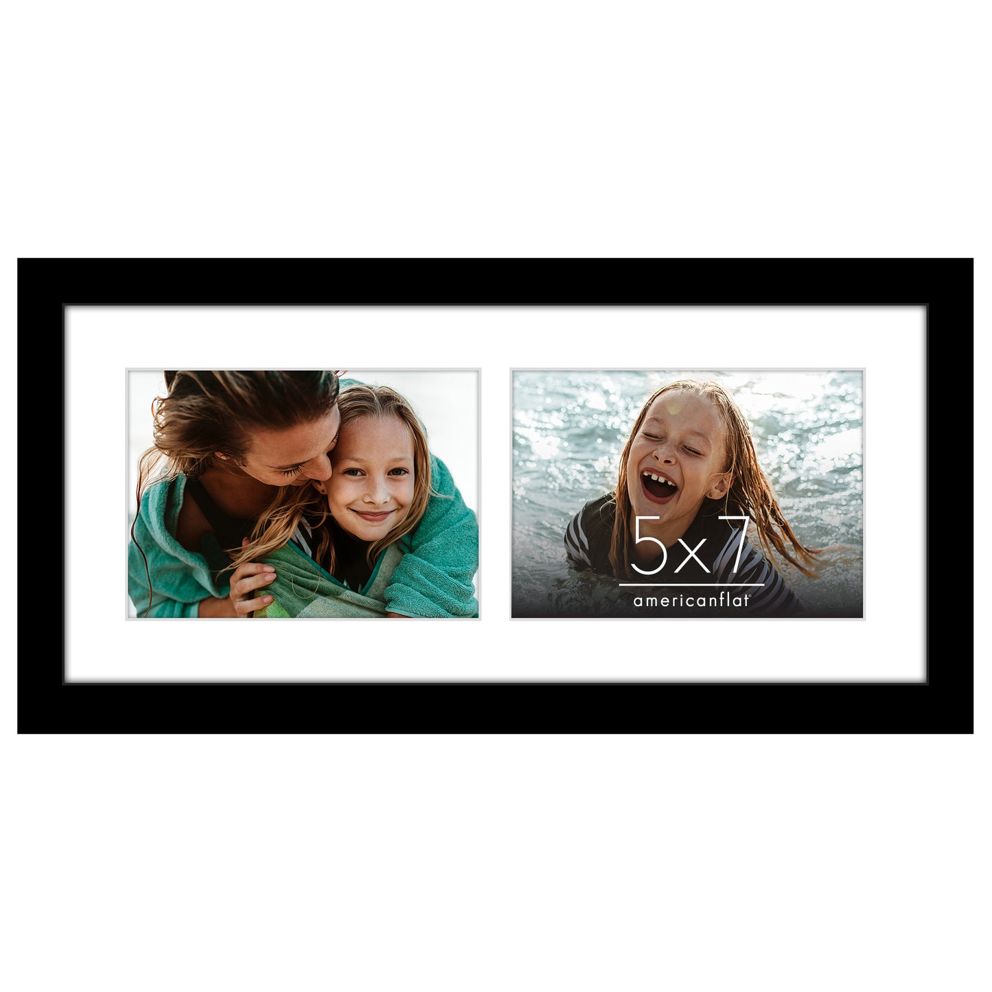 Collage Picture Frame | Multi-Photo Display | With Removable Mat | Wall Decor