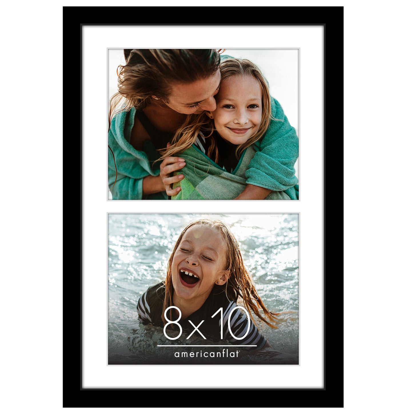 Collage Picture Frame | Multi-Photo Display | With Removable Mat | Wall Decor