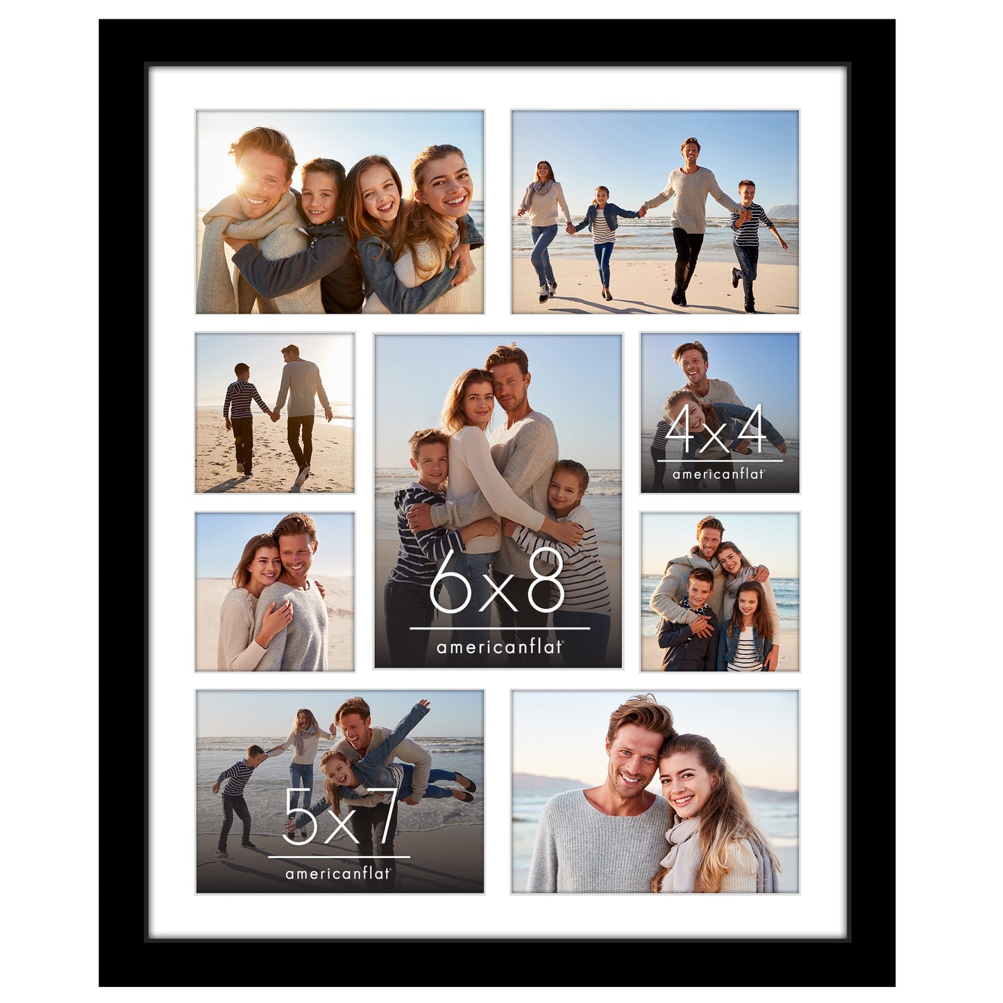 Americanflat 16x20 Collage Picture Frame | 9-Opening