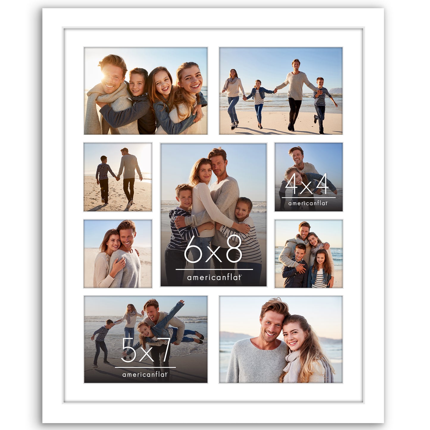Americanflat 16x20 Collage Picture Frame | 9-Opening