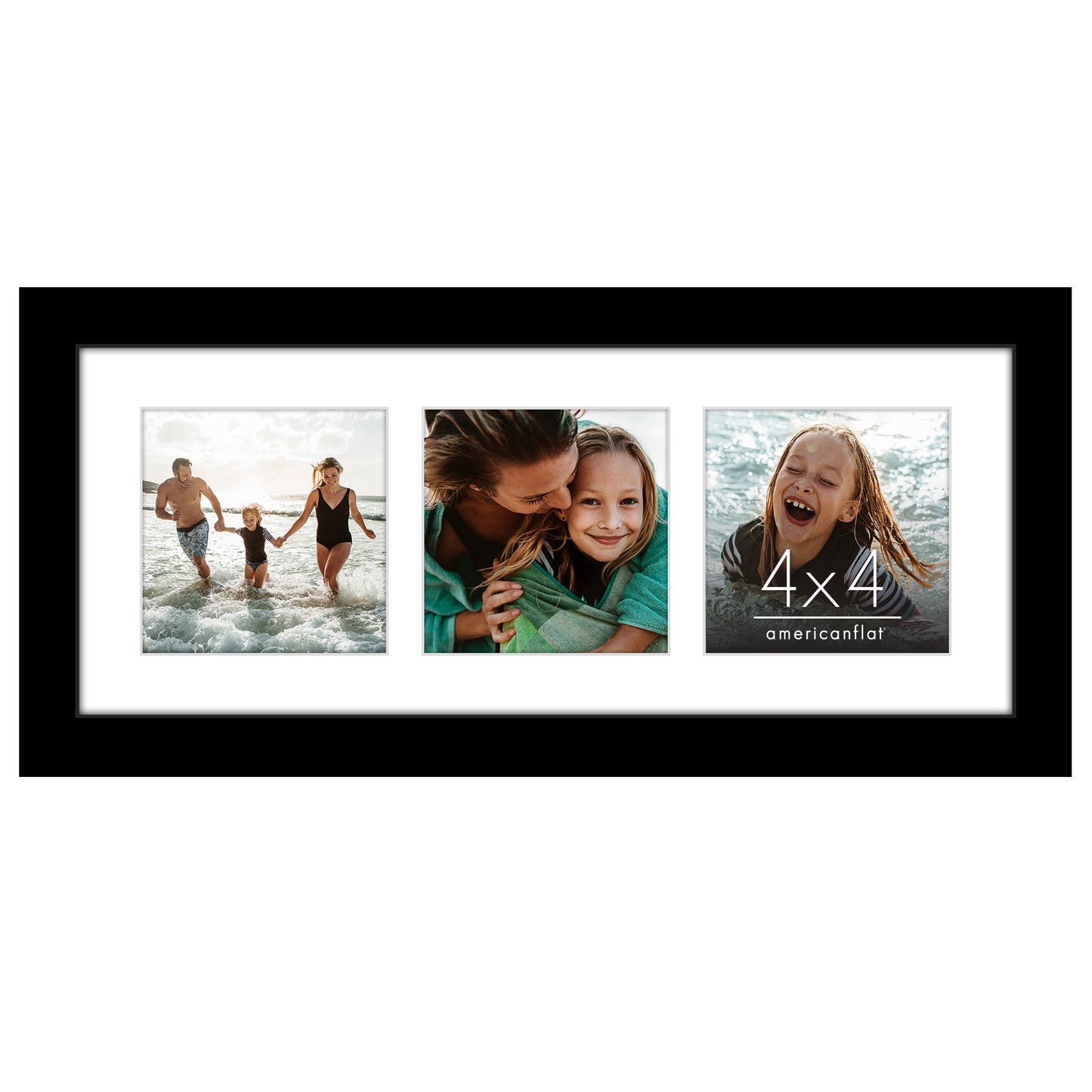 Collage Picture Frame | Multi-Photo Display | With Removable Mat | Wall Decor