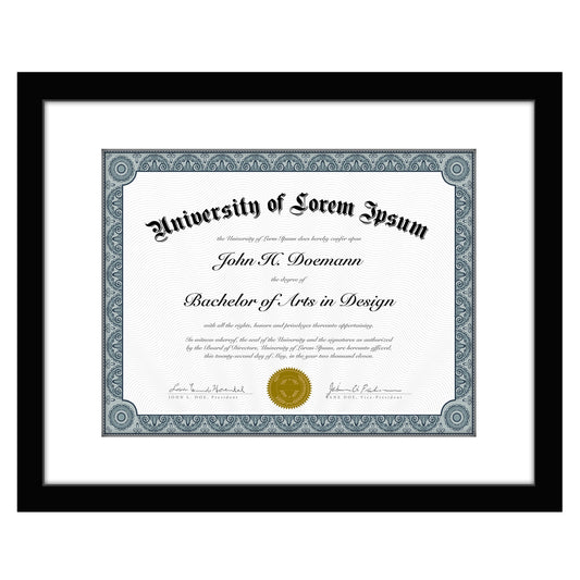 Americanflat Diploma Frame with Mat | Shatter-Resistant Glass | Classic Molding