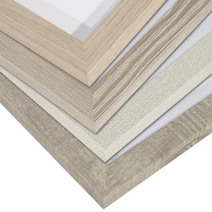Picture Frame 4 Pack | With Mat | Farmhouse Wall Decor | Protective Glass