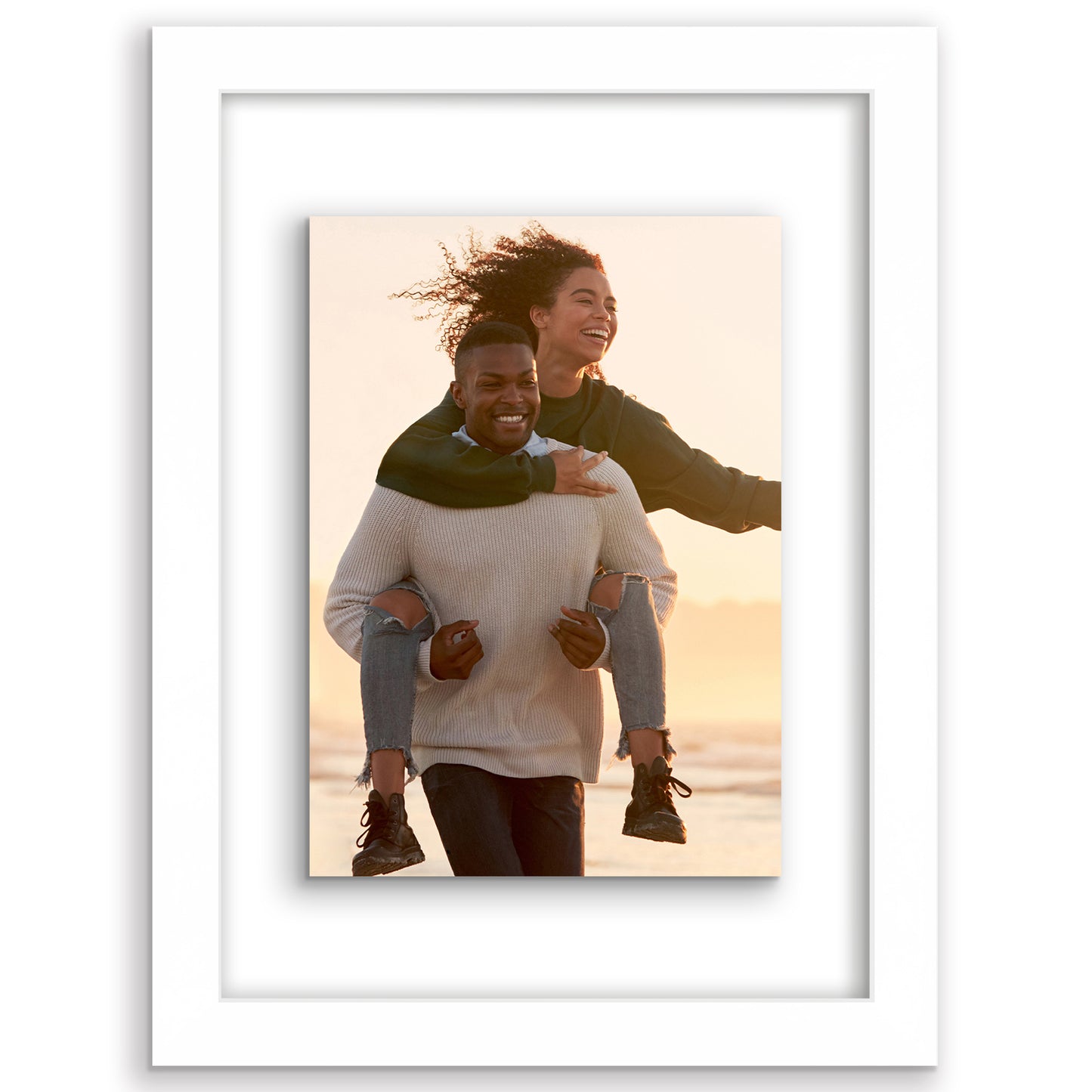 Floating Picture Frame | Two-Sided Glass Display | For Photos and Pressed Flowers