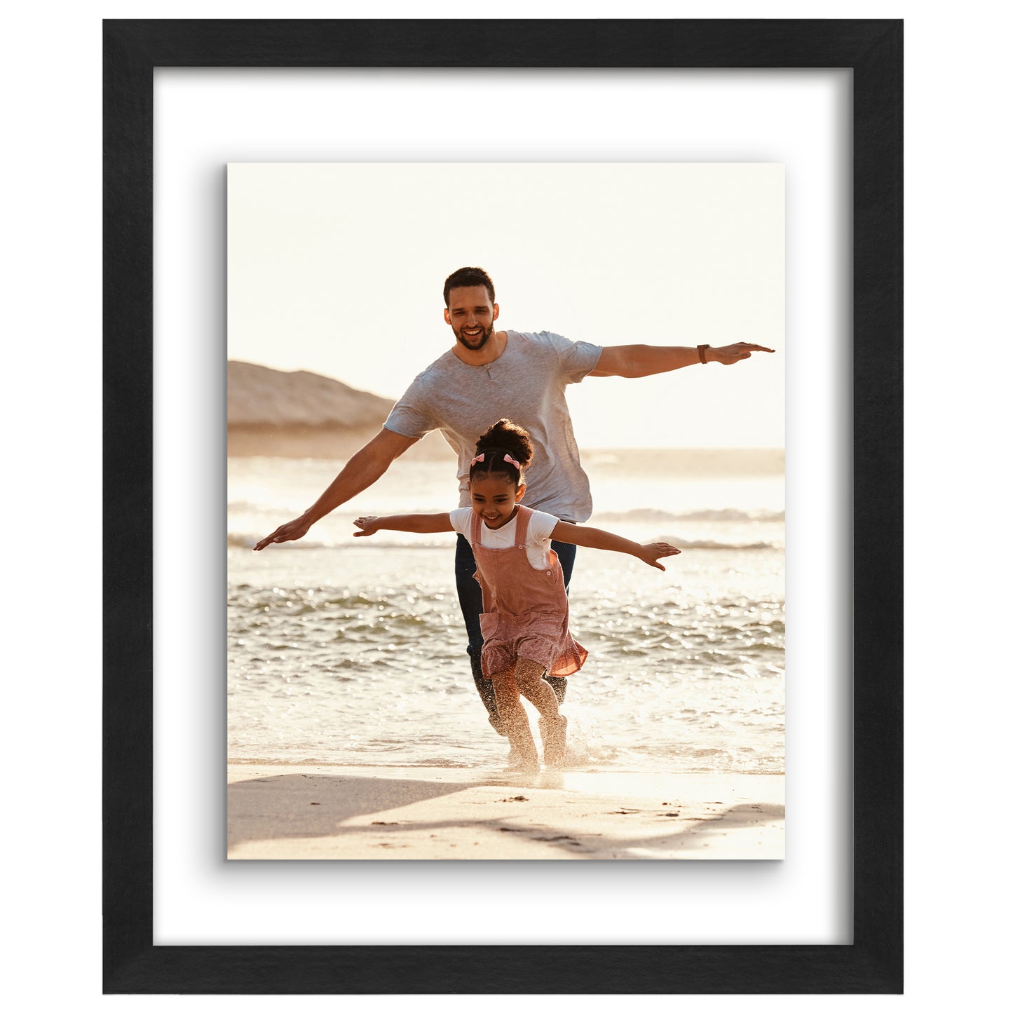 Floating Picture Frame | Two-Sided Glass Display | For Photos and Pressed Flowers