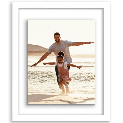 Floating Picture Frame | Two-Sided Glass Display | For Photos and Pressed Flowers
