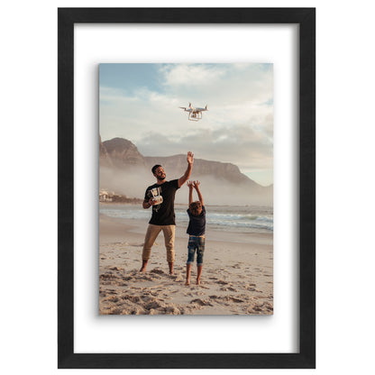 Floating Picture Frame | Two-Sided Glass Display | For Photos and Pressed Flowers