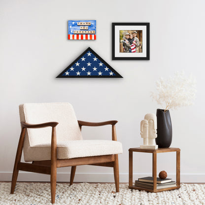 Flag Display Case | Memorial Service | Veteran Burial | Commemorative Shadow Box