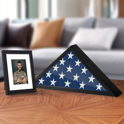 Flag Display Case | Memorial Service | Veteran Burial | Commemorative Shadow Box