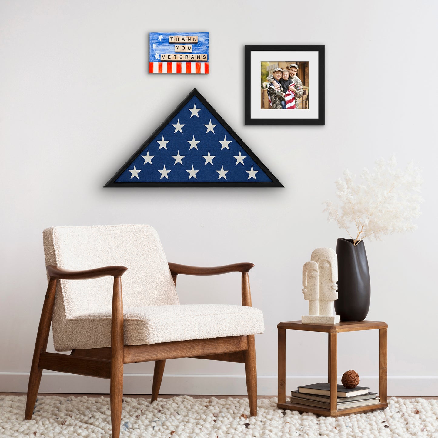 Flag Display Case | Memorial Service | Veteran Burial | Commemorative Shadow Box