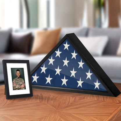 Flag Display Case | Memorial Service | Veteran Burial | Commemorative Shadow Box
