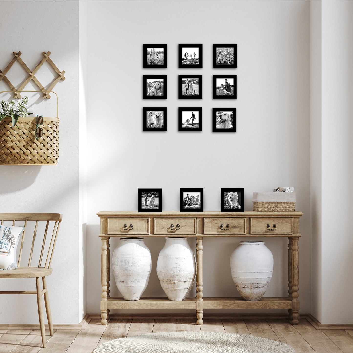 Picture Frame 12 Pack | Gallery Wall Set | Shatter-Resistant Glass | Decor