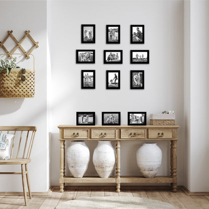 Picture Frame 12 Pack | Gallery Wall Set | Shatter-Resistant Glass | Wall Art