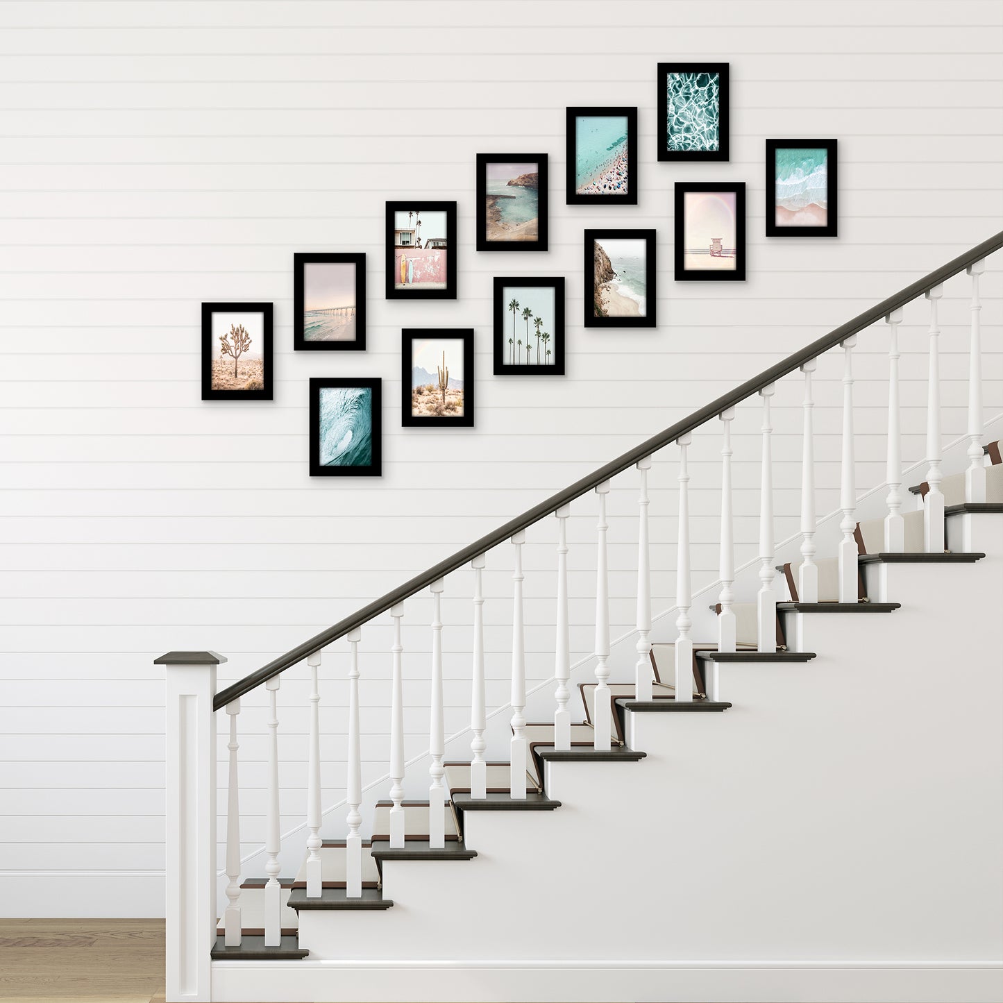 Picture Frame 12 Pack | Gallery Wall Set | Shatter-Resistant Glass | Wall Art