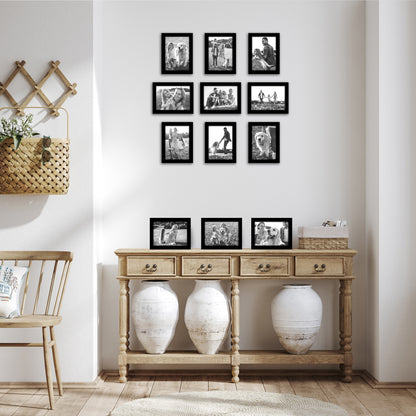 Picture Frame 12 Pack | Gallery Wall Set | Shatter-Resistant Glass | Decor