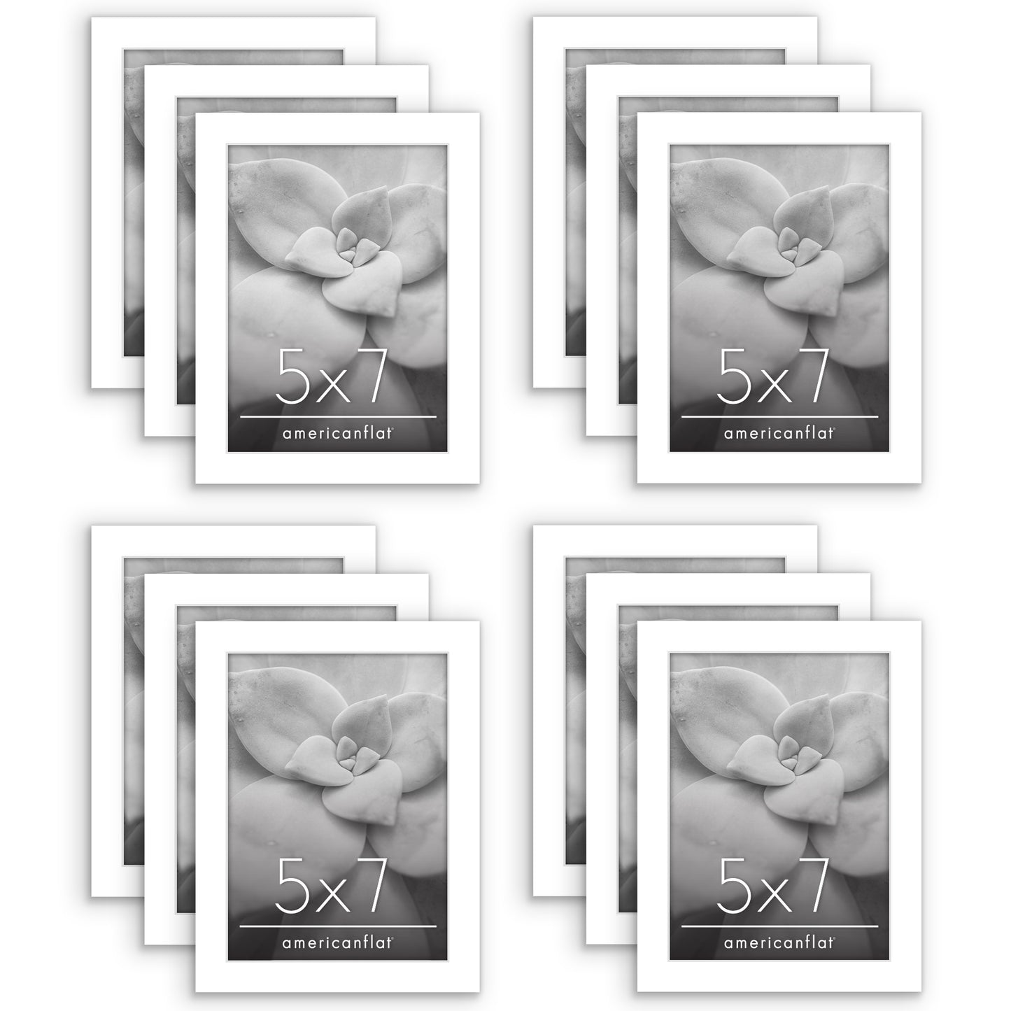 Picture Frame 12 Pack | Gallery Wall Set | Shatter-Resistant Glass | Decor