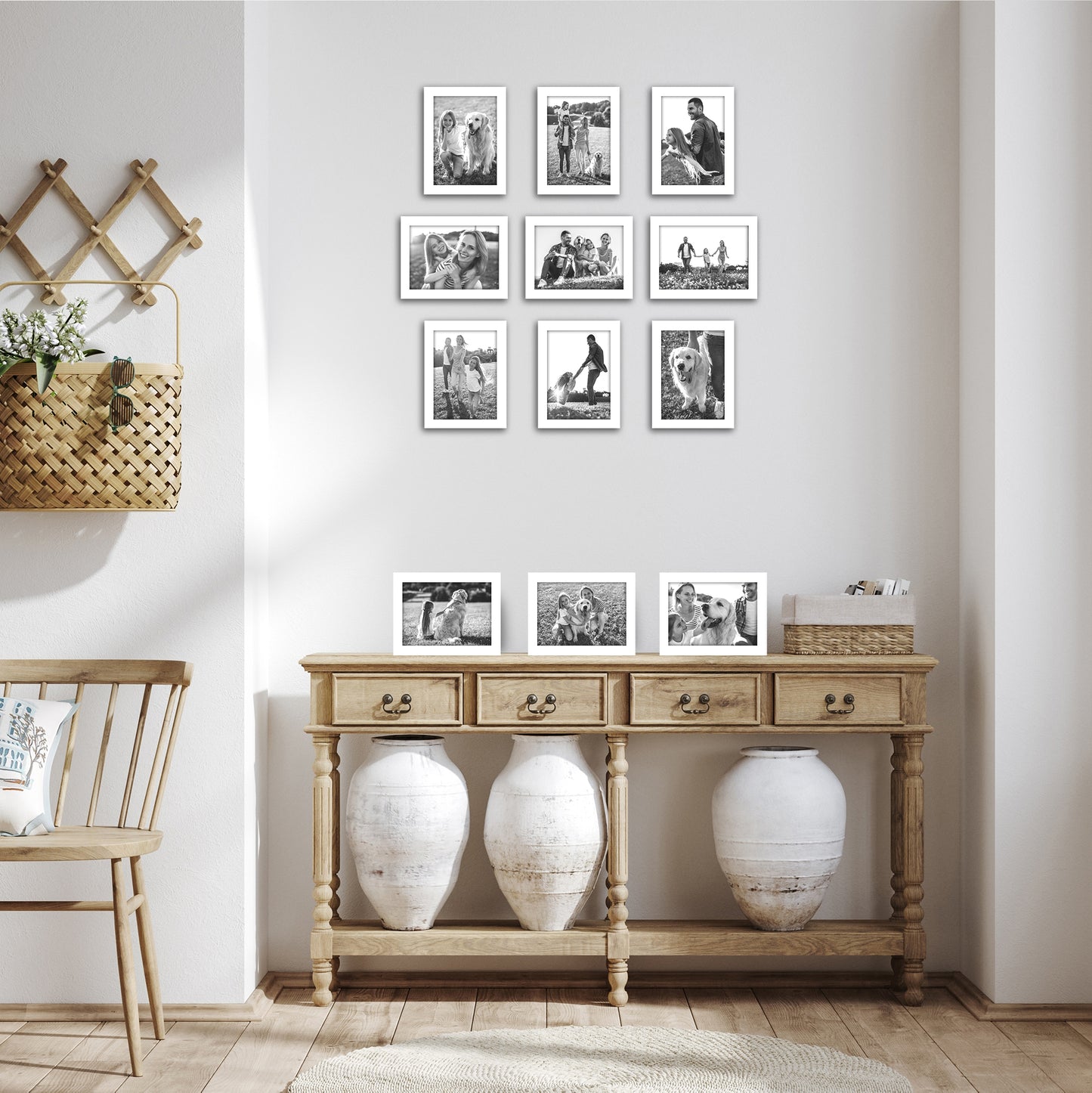 Picture Frame 12 Pack | Gallery Wall Set | Shatter-Resistant Glass | Decor