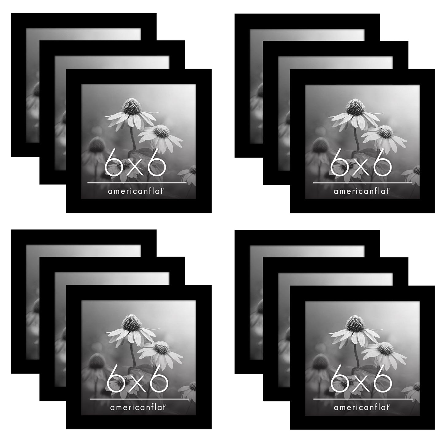 Picture Frame 12 Pack | Gallery Wall Set | Shatter-Resistant Glass | Decor