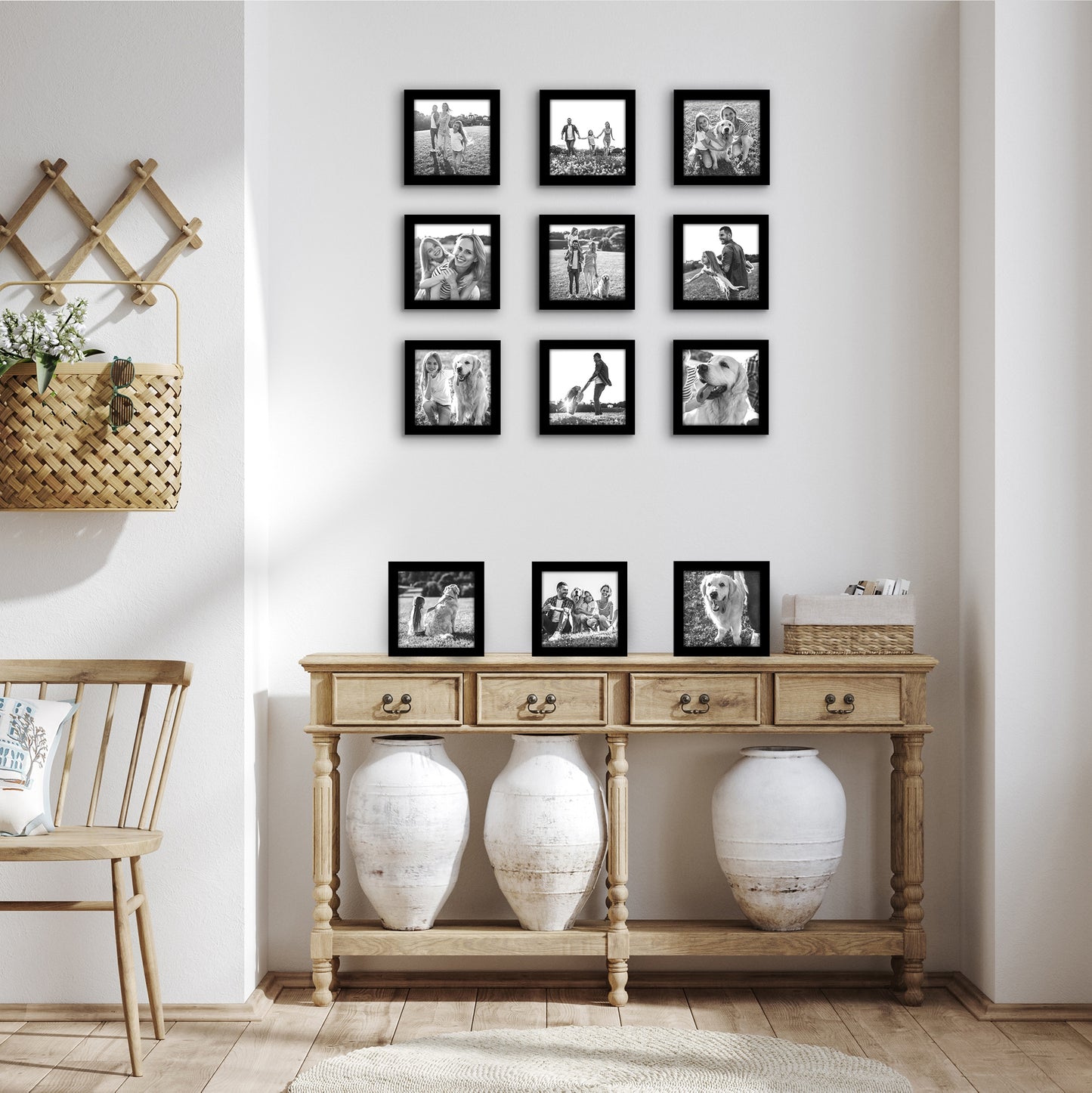 Picture Frame 12 Pack | Gallery Wall Set | Shatter-Resistant Glass | Decor