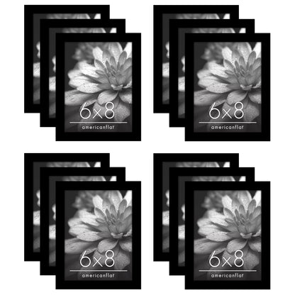 Picture Frame 12 Pack | Gallery Wall Set | Shatter-Resistant Glass | Wall Art