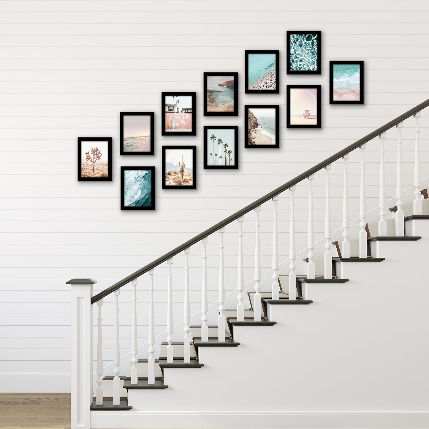 Picture Frame 12 Pack | Gallery Wall Set | Shatter-Resistant Glass | Wall Art